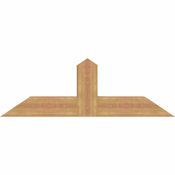 Ekena Millwork Portland Smooth Timber Gable Bracket, Western Red Cedar, 48"W x 16"H x 5 1/2"D x 5 1/2"F, 8/12 Pitch GBW048X16X0606POR00SWR - main